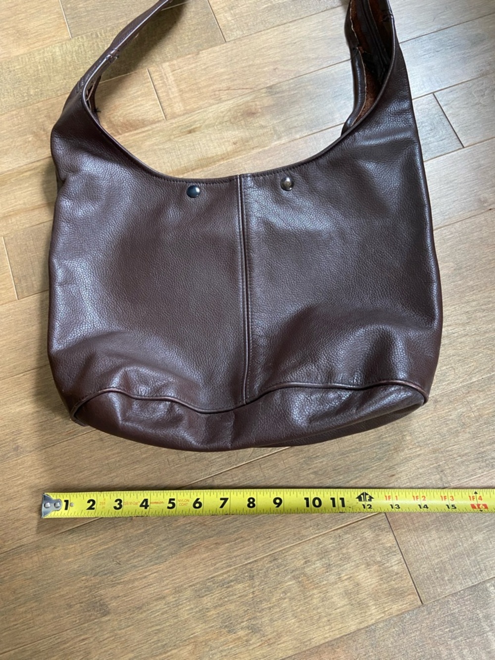 Classic Brown Leather Shoulder Bag - Women's Hobo Tote